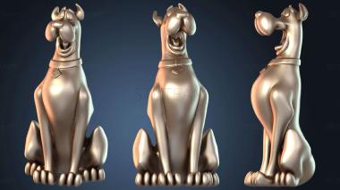 3D модель Дафна с собакой (STL)