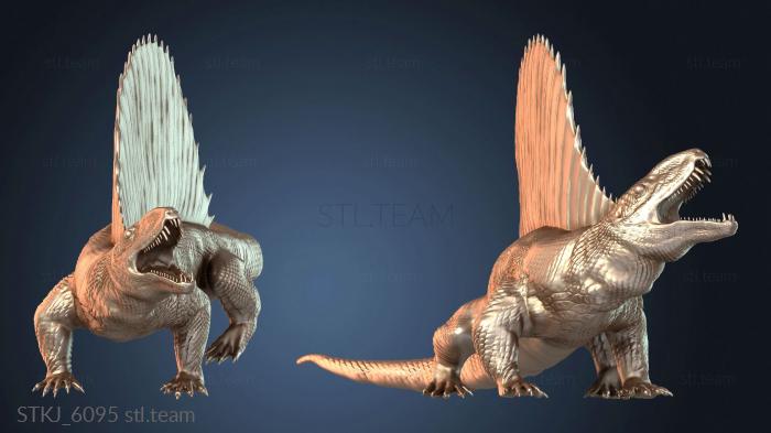 Статуэтки животных Диметродон Закаленный