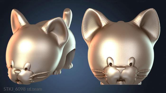 Статуэтки животных Кот-динозавр для сумки