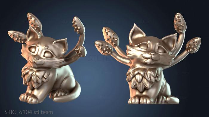 Статуэтки животных Вытесняющий котенок