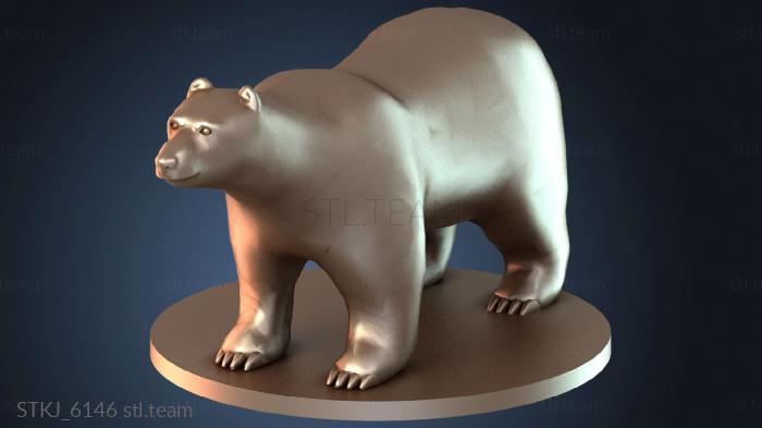 Статуэтки животных Дракон Белый Медведь