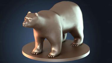 3D модель Дракон Белый Медведь (STL)