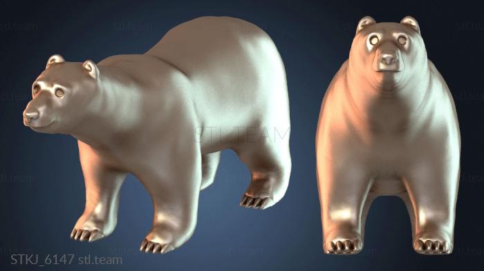 Статуэтки животных Дракон Белый Медведь Могучий