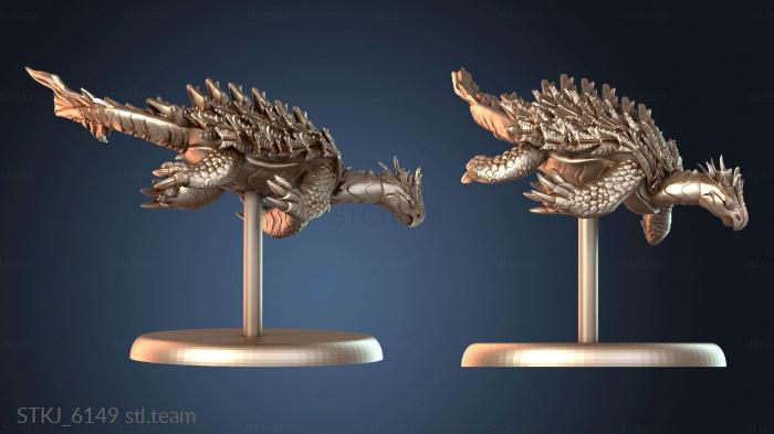 Статуэтки животных Настольная модель «Дракон Черепаха»