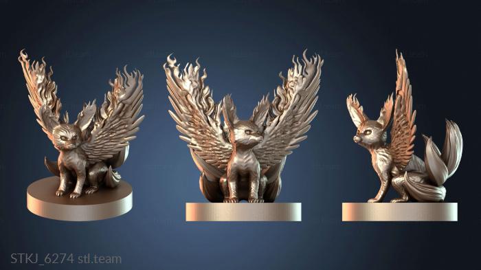 Статуэтки животных Огненный фенек-лиса