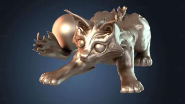 3D модель Кактус Огненный Котенок (STL)