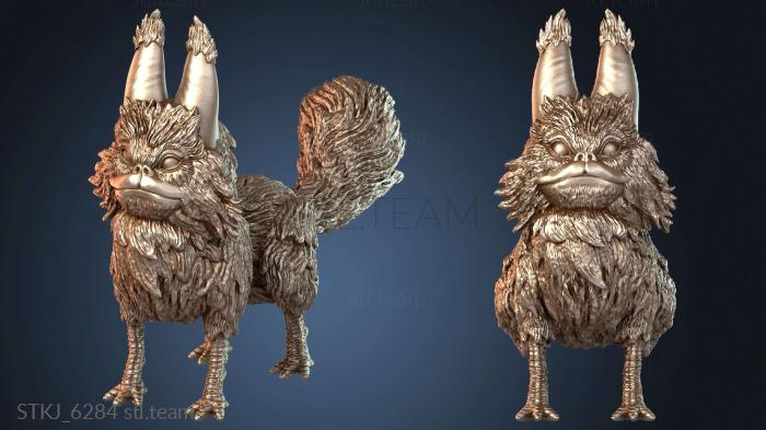 Статуэтки животных Плоская кошка-Лоток Нервная