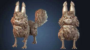 3D модель Плоская кошка-Лоток Нервная (STL)