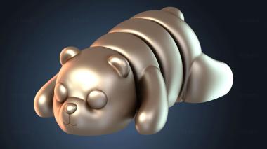 3D модель Медвежонок Флекси с яркими ручками (STL)