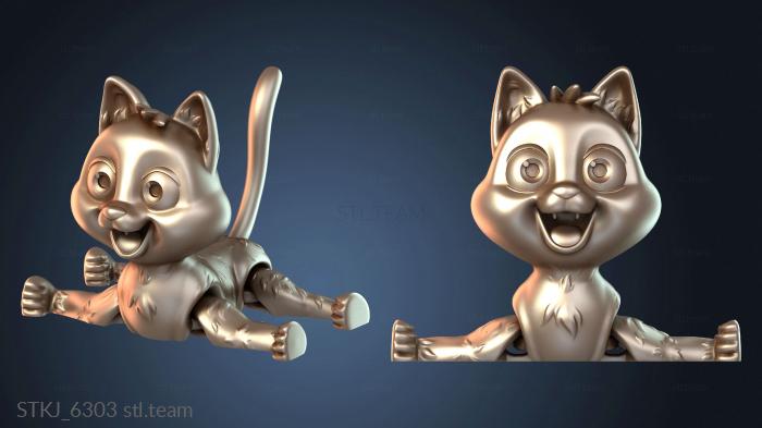 Статуэтки животных Флекси-Кот из ржавого металла