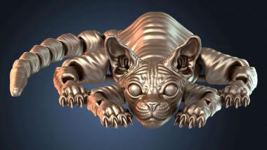 3D модель Гибкий египетский сфинкс, большой (STL)