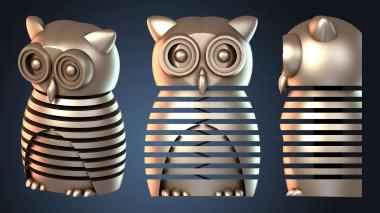 3D модель Flexi Счастливая Сова (STL)