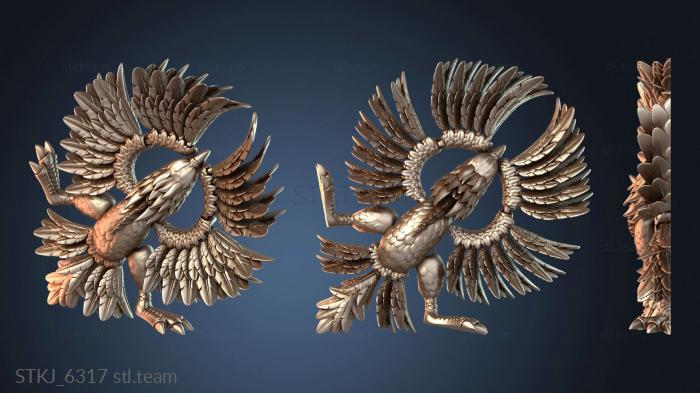 Статуэтки животных Flexi In-Place Phoenix на подставке Crystal