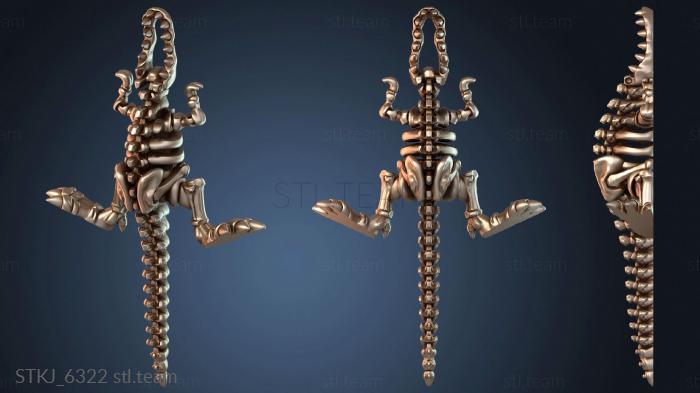 Статуэтки животных Гибкий скелет Рекса