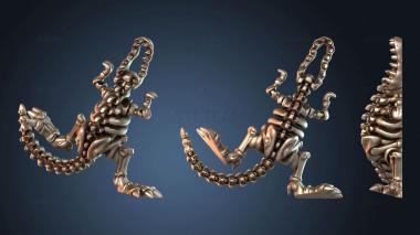 3D модель Гибкий скелет Рекса изогнутый (STL)