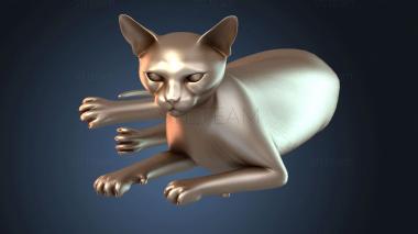 3D модель Пушистый кот (STL)