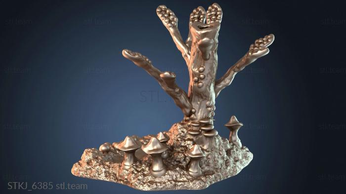 Статуэтки животных Грибковые деревья волнистые