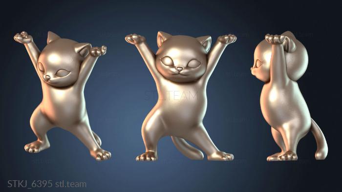 Забавный держатель для ручек в виде кошки