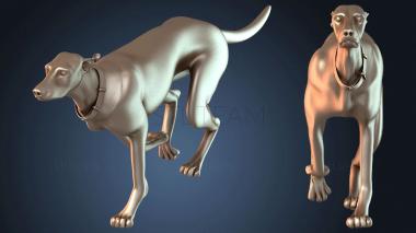 3D model Greyhound Running (STL)