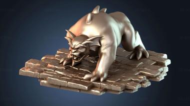 3D модель Задняя нога фигурки Горгульи Бронкс (STL)
