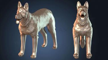 3D модель Немецкая овчарка (STL)