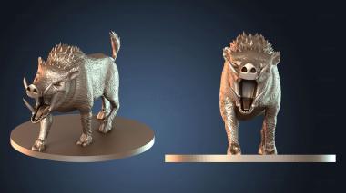 3D модель Гигантский кабан мчится (STL)