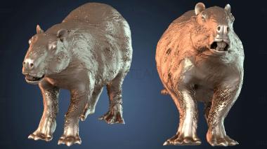 3D модель Гигантская капибара яркая (STL)