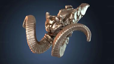 3D модель Козий Череп Тихий (STL)