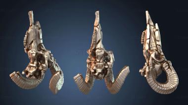 3D модель Череп козла в форме буквы X (STL)