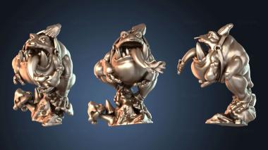 3D model Goblin Frog Riders Hopping (STL)