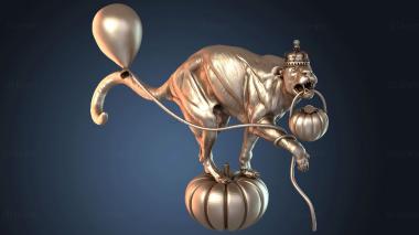 3D модель Хэллоуин Король Лев (STL)