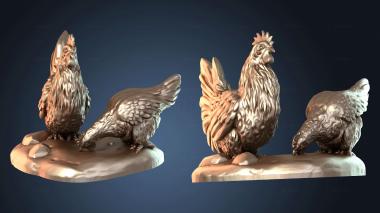 3D model Hen twin (STL)