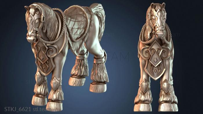 Статуэтки животных Архимаг Боевой Конь