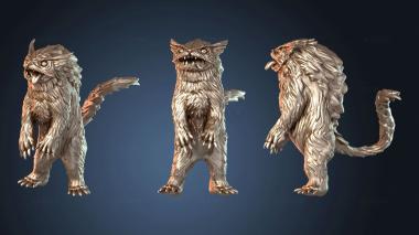 3D модель Заражённый лесной кот стоит (STL)