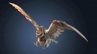 3D модель Кеннет - Летающая рыцарская пустельга (STL)