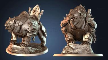 3D model King Bear Armored (STL)