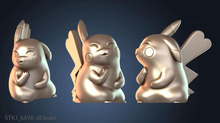 Статуэтки животных Поцелуй Пикачу