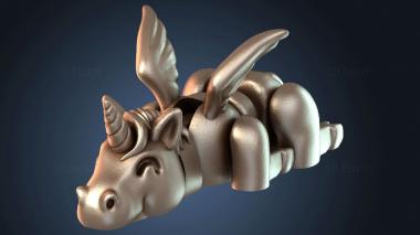 3D модель Ленивый уни Пегас (STL)
