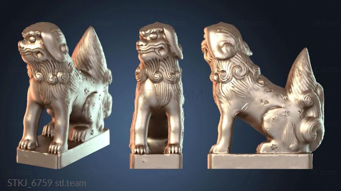 Статуэтки животных Передняя часть статуи льва