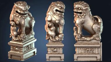 3D модель Замороженная статуя льва (STL)