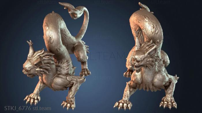 Статуэтки животных Длинный кот