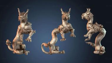 3D модель Длинная Кошка Маунт Королева (STL)