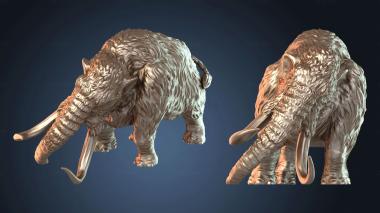 3D модель Мамонт атакует (STL)