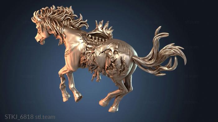 Статуэтки животных Растерзанная лошадь №