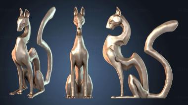 3D модель Медитирующий кот (STL)