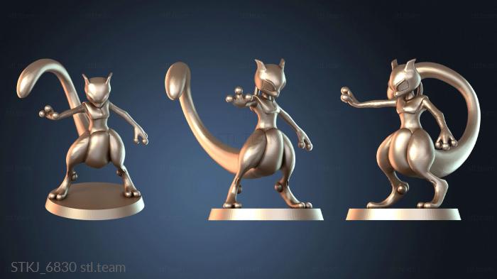 Статуэтки животных Мьюту Покемон Защитник