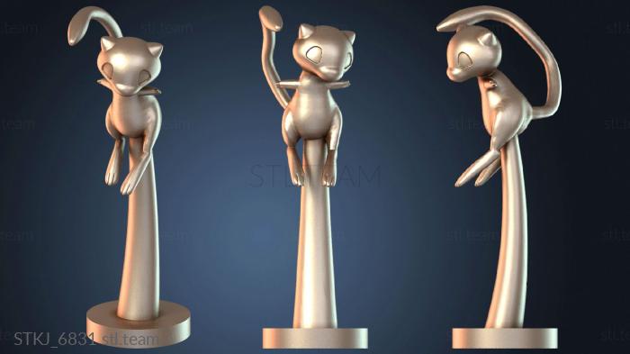 Статуэтки животных Мьюту Покемон Стоящий