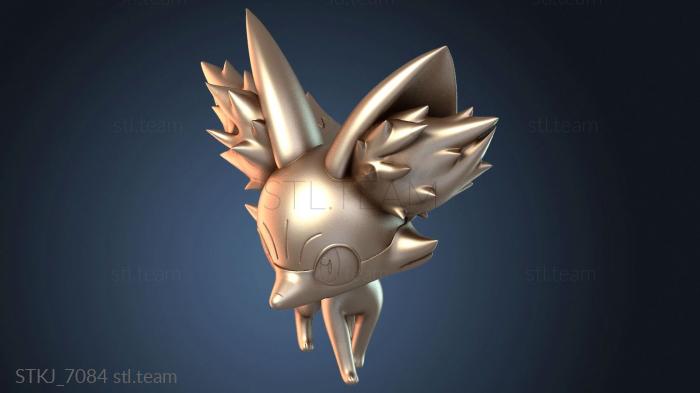 Статуэтки животных Покемон Феннекин Файр