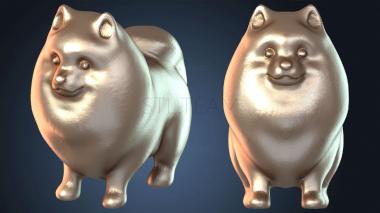 3D модель Померанский шпиц (STL)
