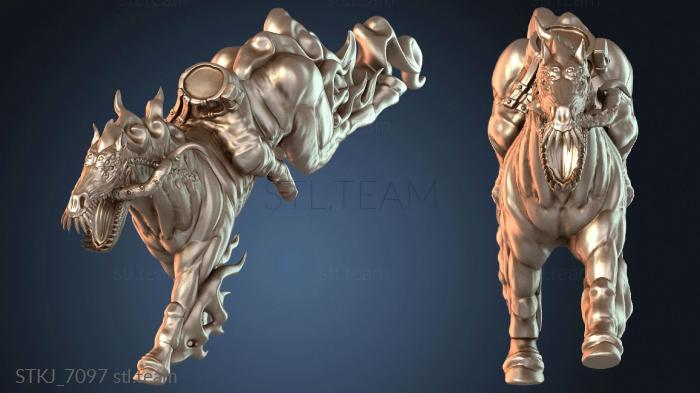 Статуэтки животных Поза «Свирепый наездник»